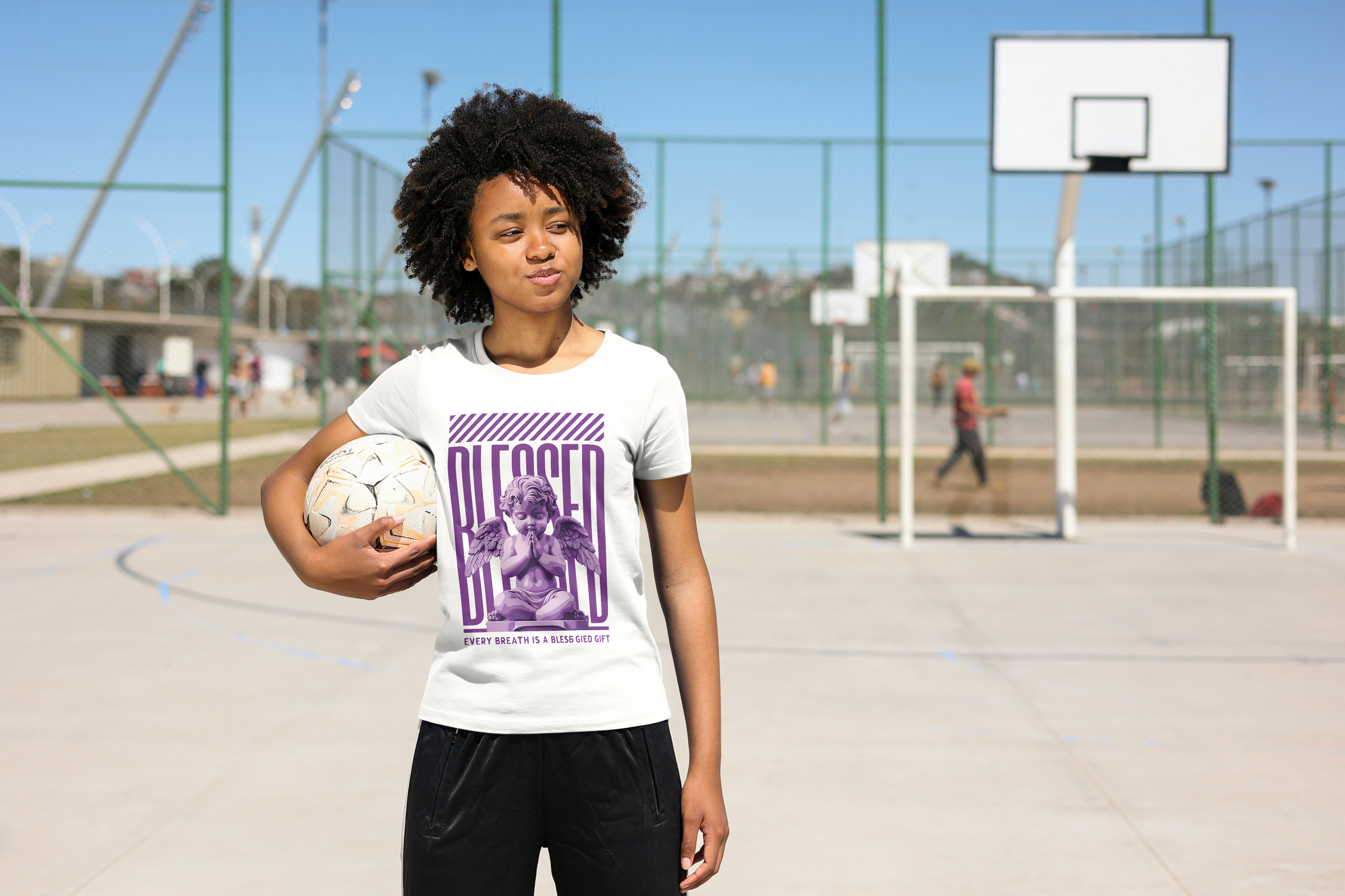 Blessed Angel Graphic Tee – Premium Cotton Statement T-Shirt