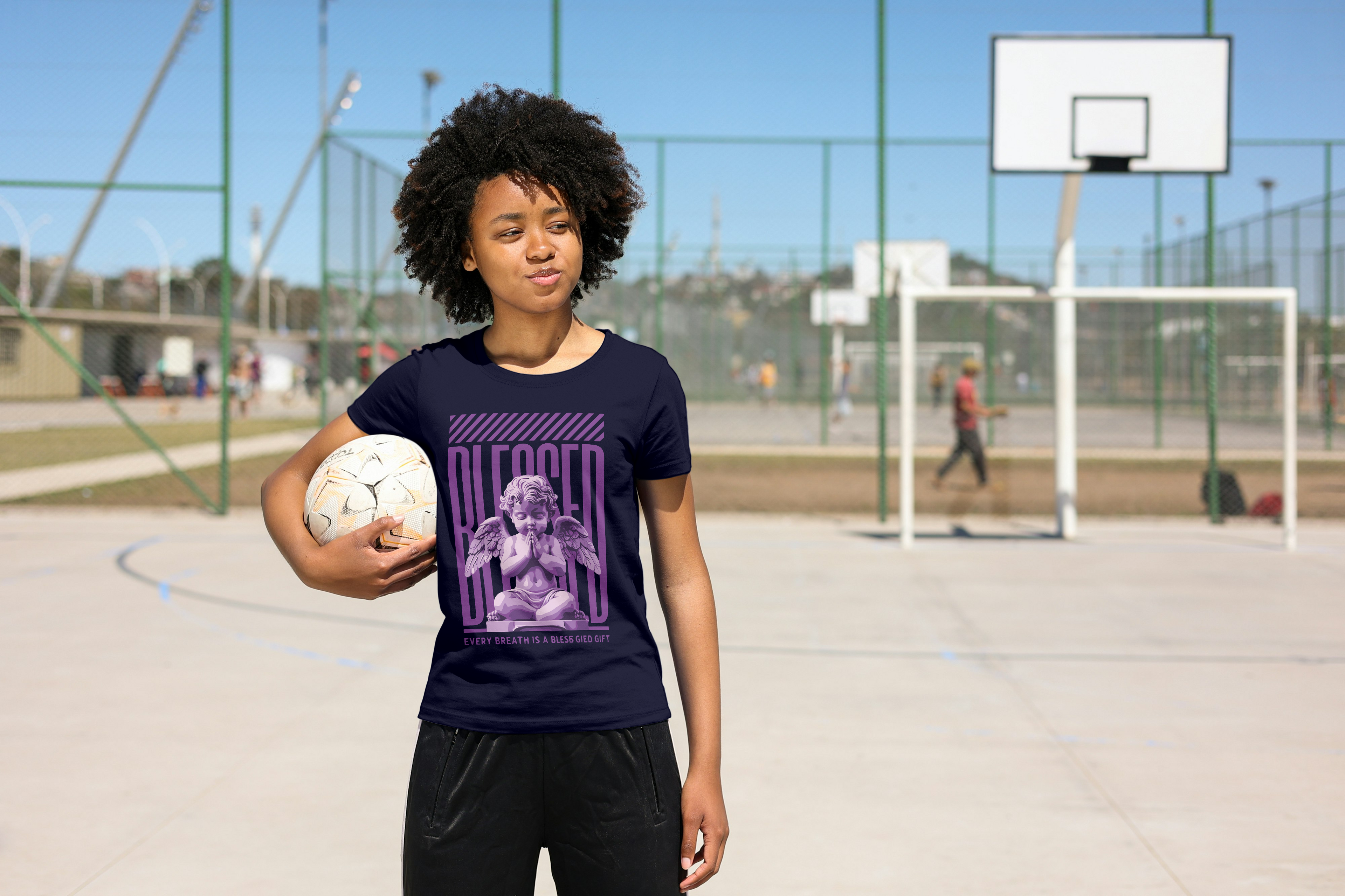 Blessed Angel Graphic Tee – Premium Cotton Statement T-Shirt