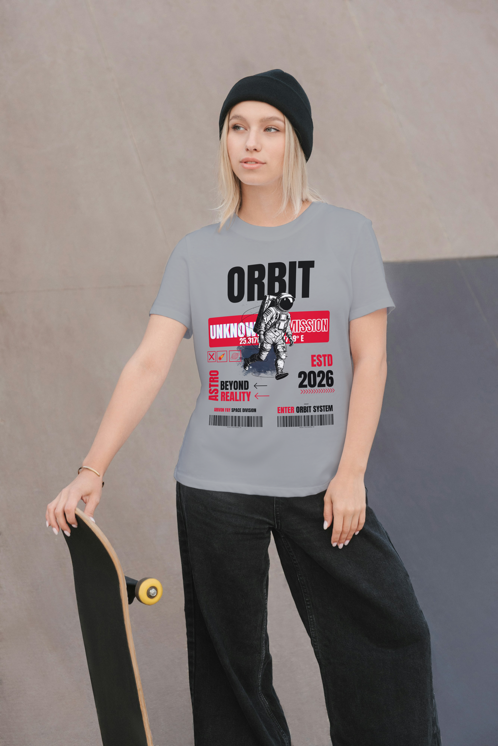 Orbit Astronaut Graphic T-Shirt – Premium Space Streetwear Tee