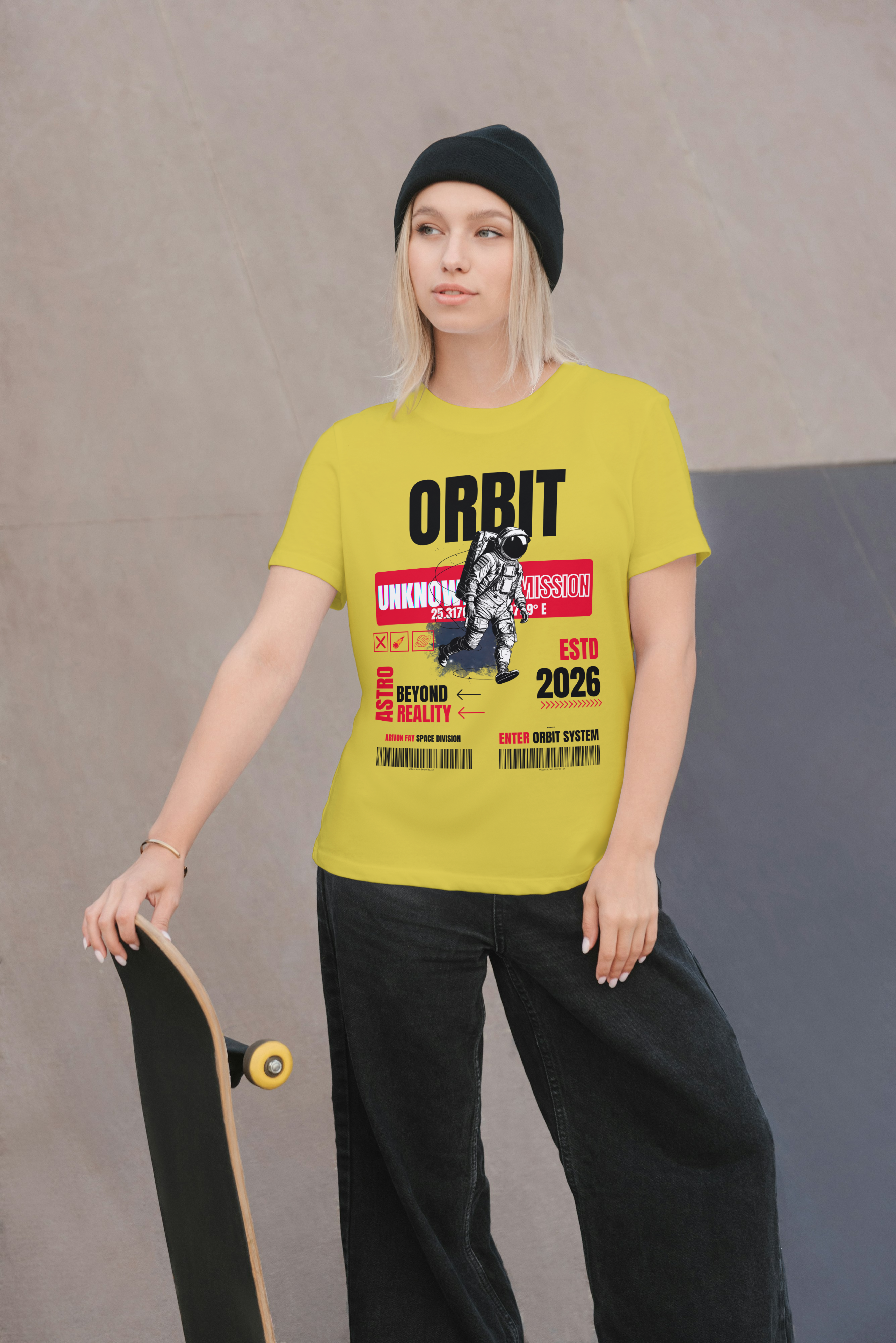 Orbit Astronaut Graphic T-Shirt – Premium Space Streetwear Tee