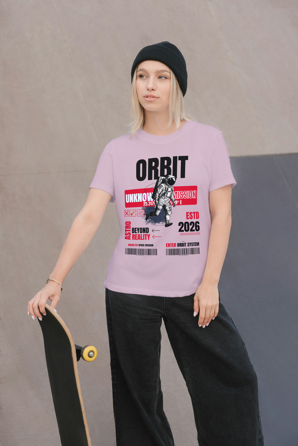 Orbit Astronaut Graphic T-Shirt – Premium Space Streetwear Tee