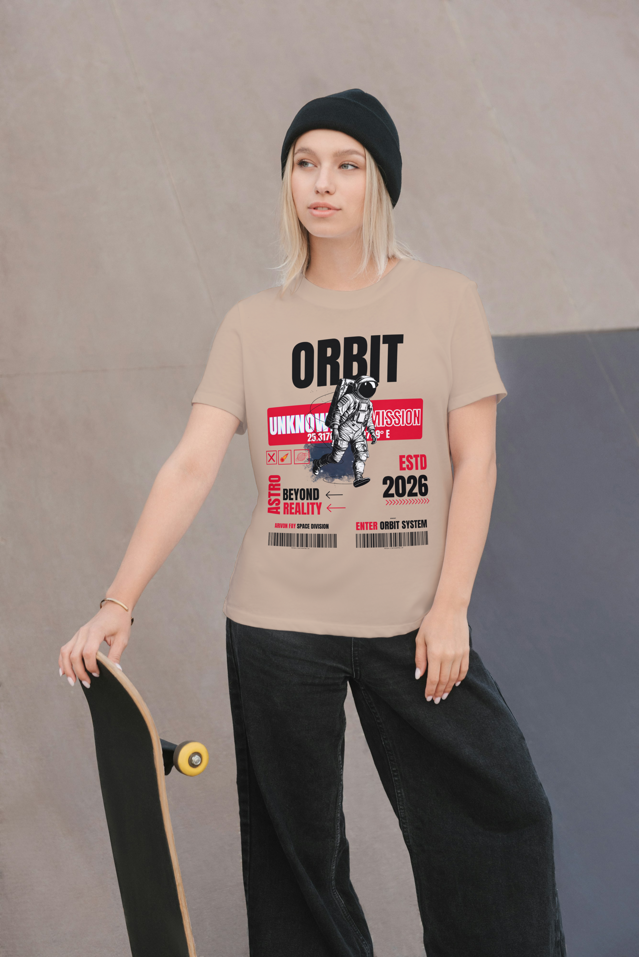 Orbit Astronaut Graphic T-Shirt – Premium Space Streetwear Tee