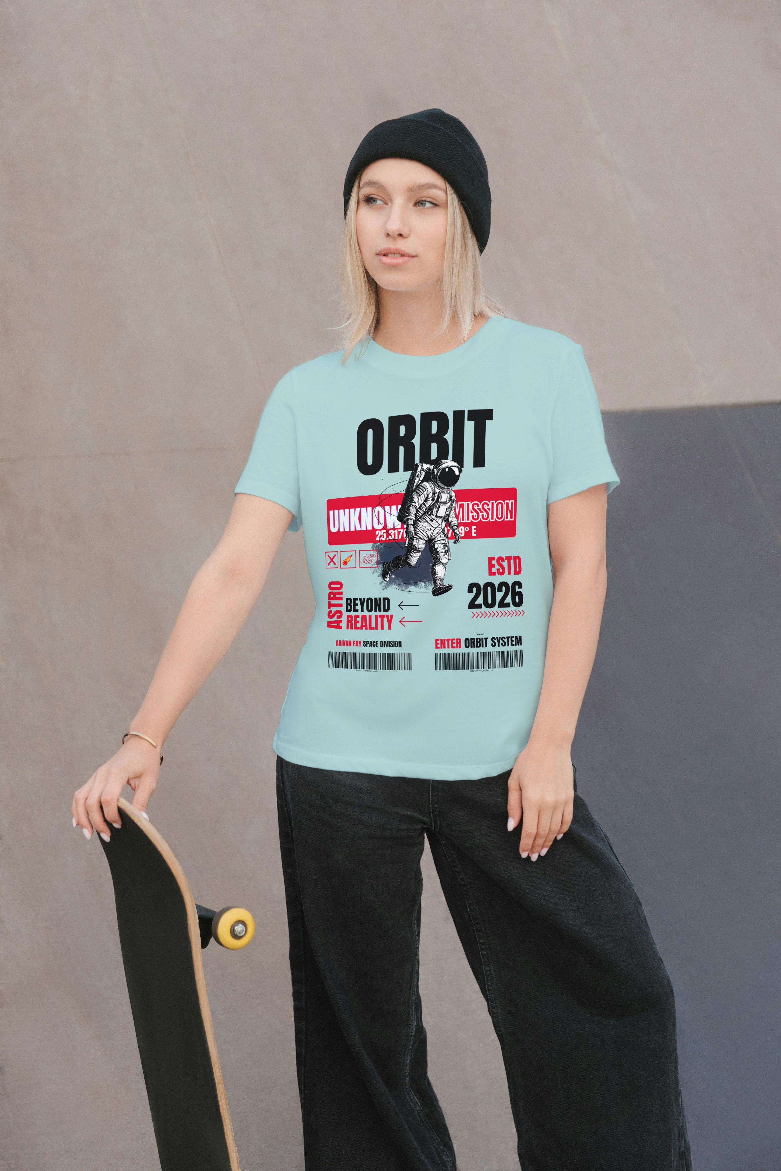 Orbit Astronaut Graphic T-Shirt – Premium Space Streetwear Tee