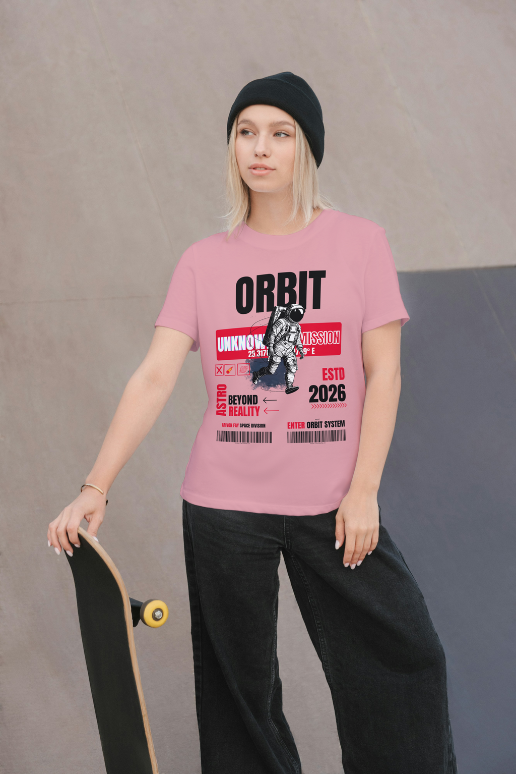 Orbit Astronaut Graphic T-Shirt – Premium Space Streetwear Tee