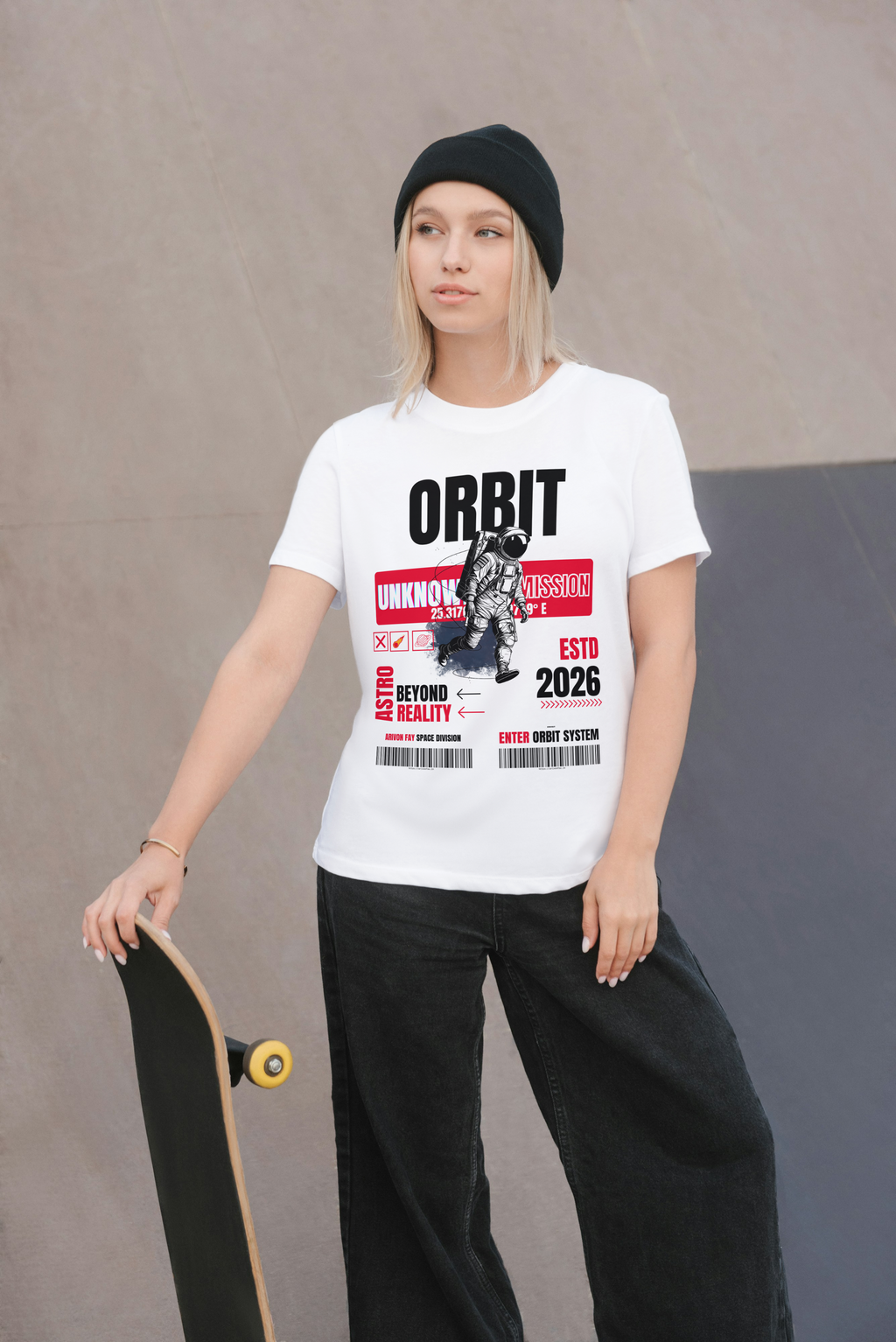 Orbit Astronaut Graphic T-Shirt – Premium Space Streetwear Tee