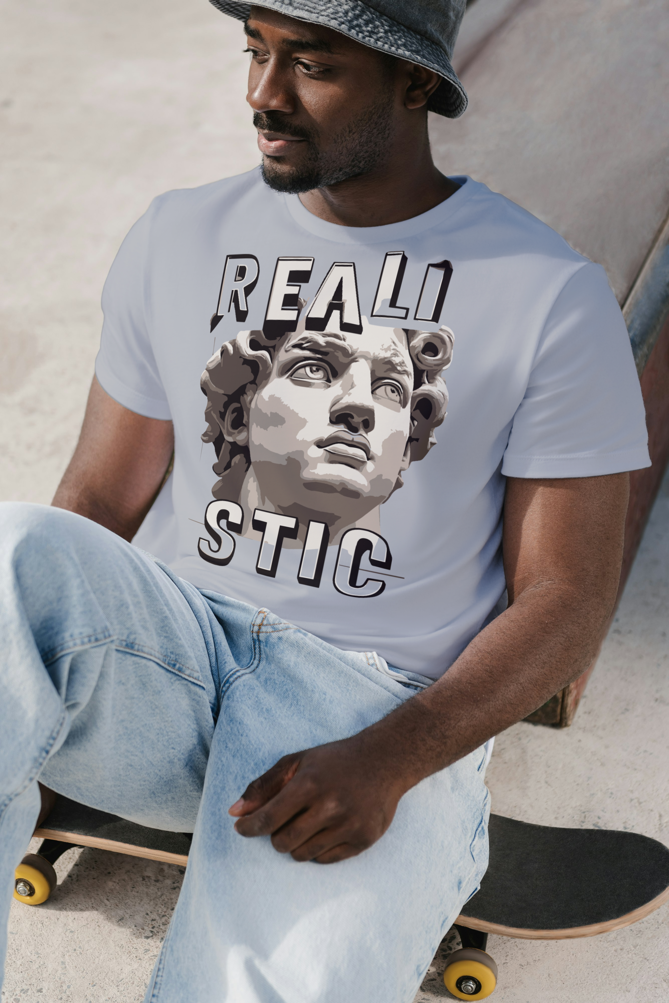 Realistic Greek Statue Graphic T-Shirt – Aesthetic Premium Cotton Tee
