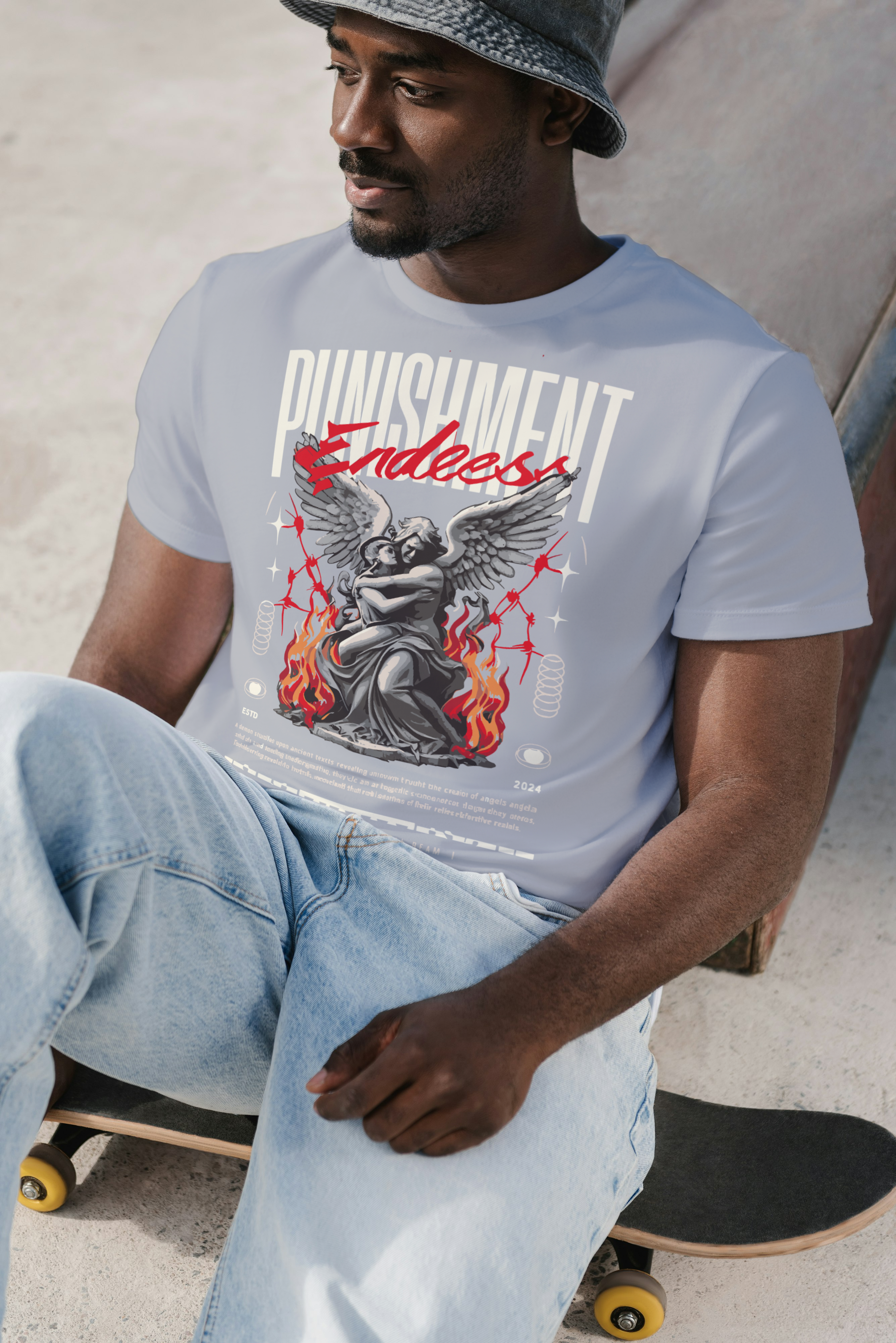 Punishment Graphic T-Shirt – Dark Aesthetic Streetwear Premium Cotton Tee