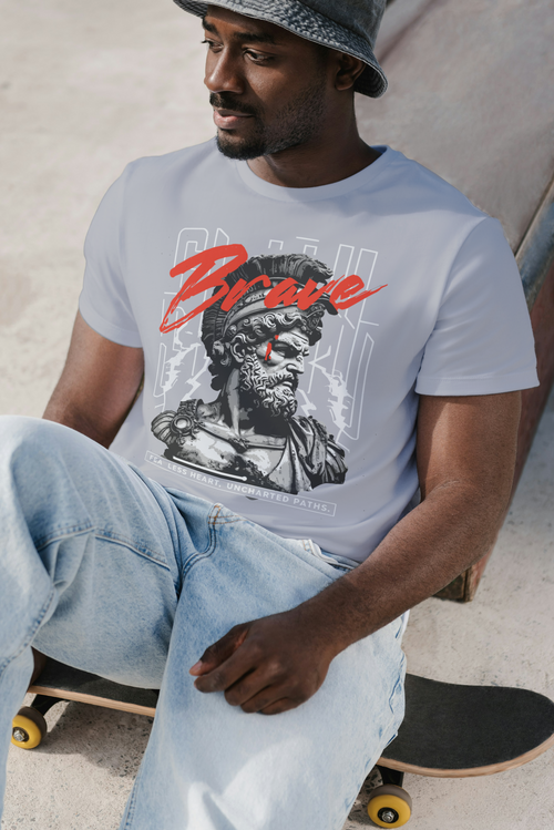 Brave Graphic T-Shirt – Bold Streetwear Premium Cotton Tee