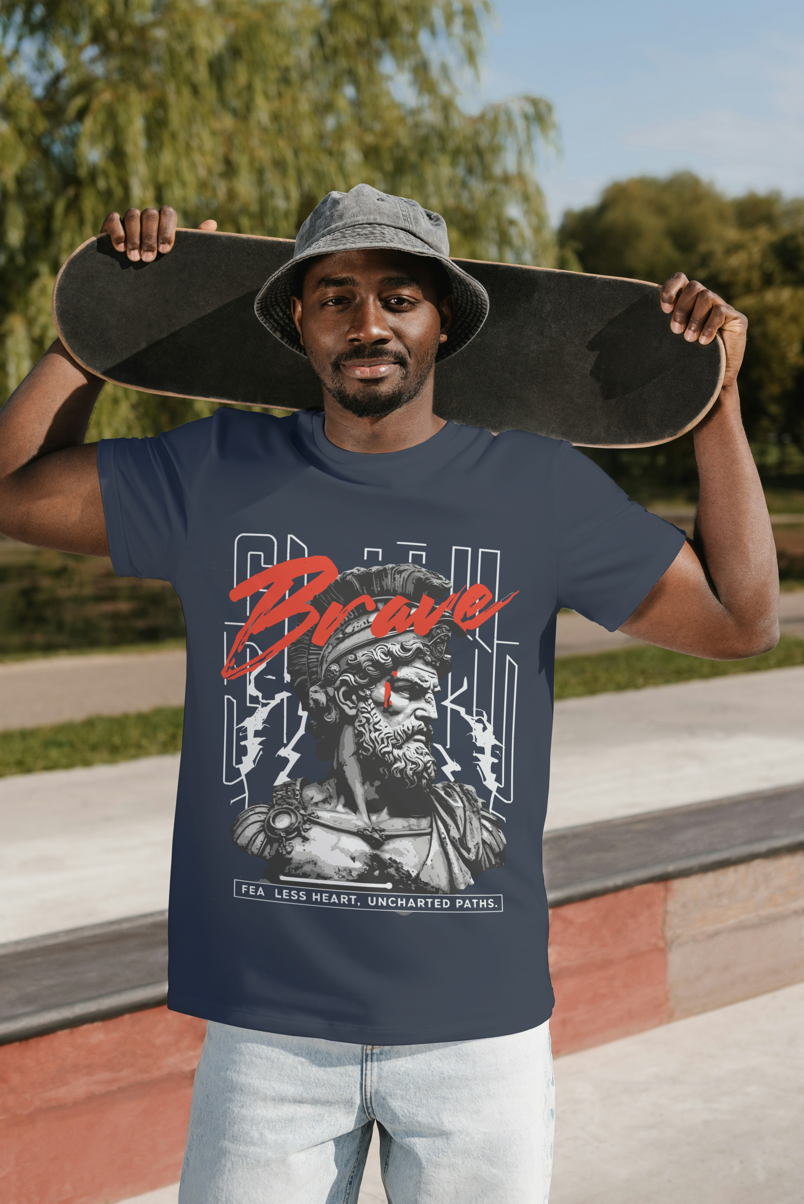 Brave Graphic T-Shirt – Bold Streetwear Premium Cotton Tee