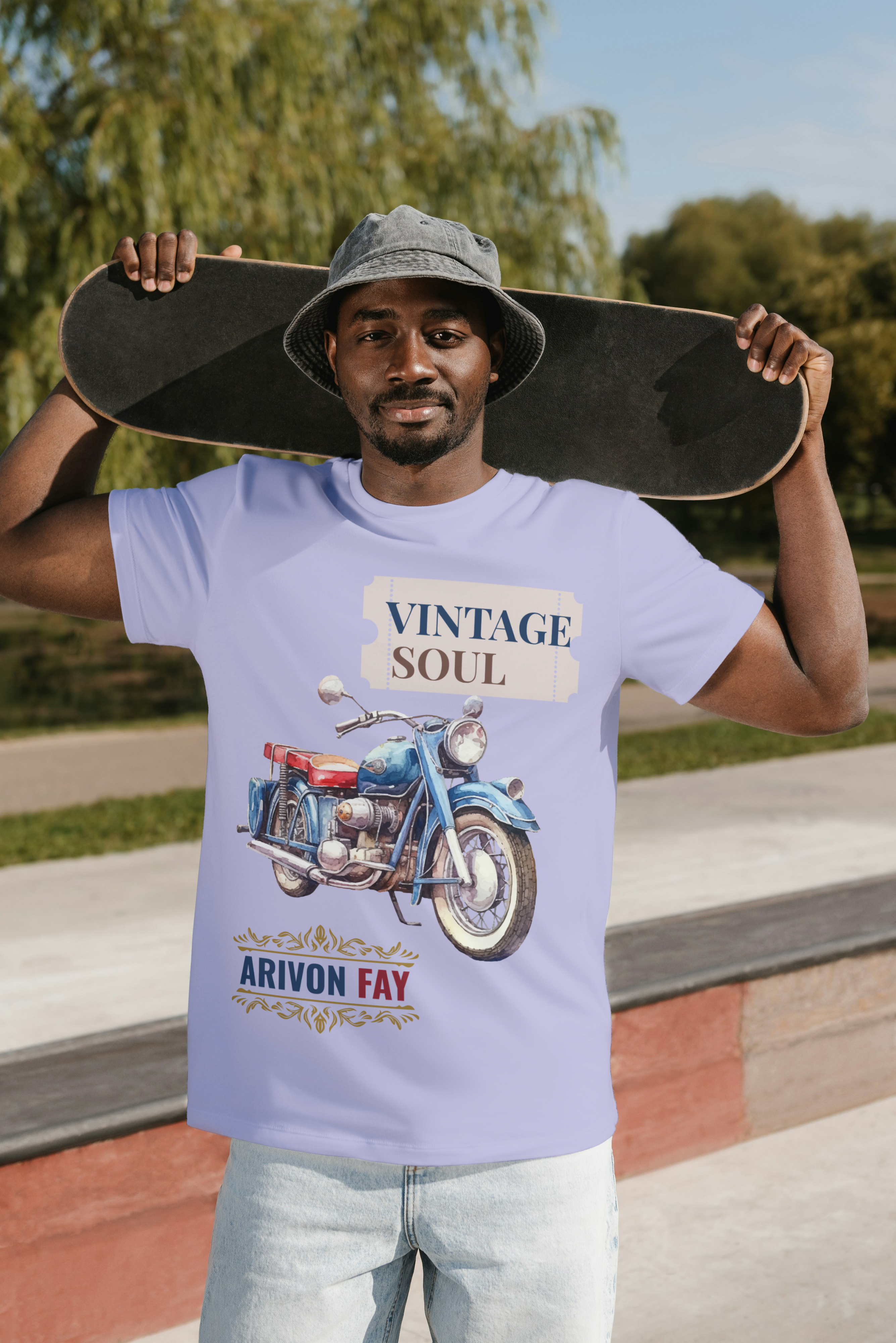 Vintage Soul Classic Bike Supima Cotton T-Shirt