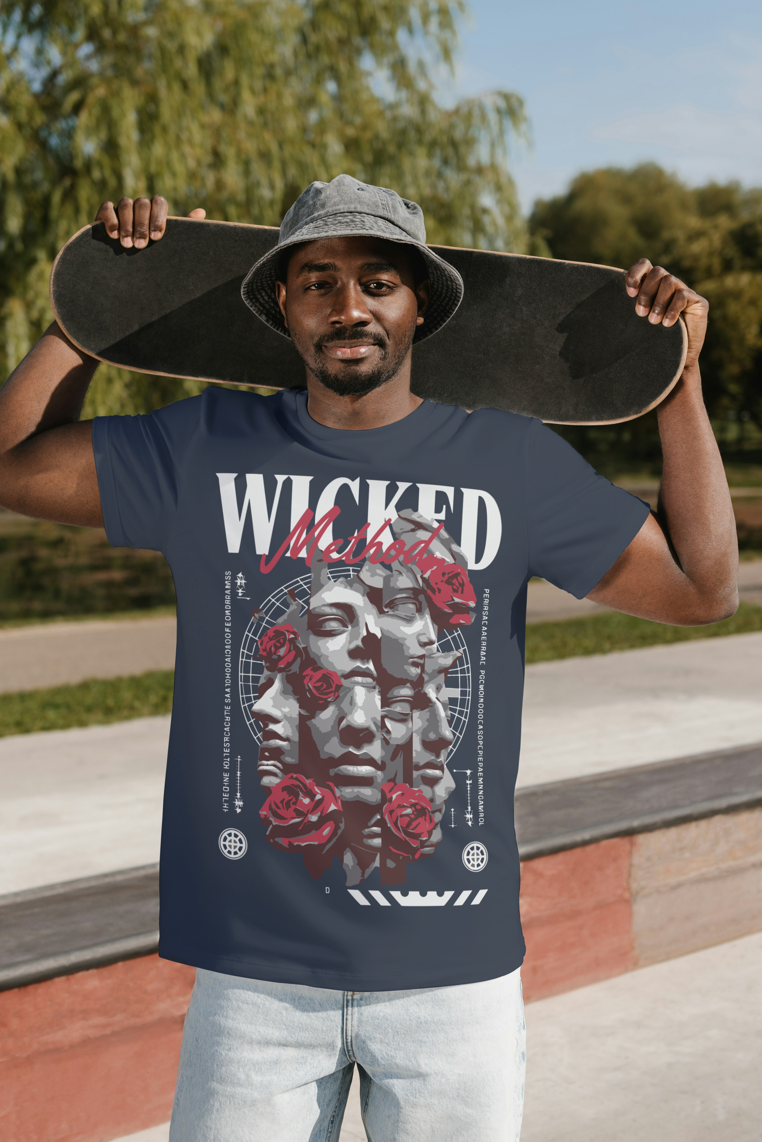 Wicked Angel Graphic T-Shirt – Dark Aesthetic Premium Cotton Tee