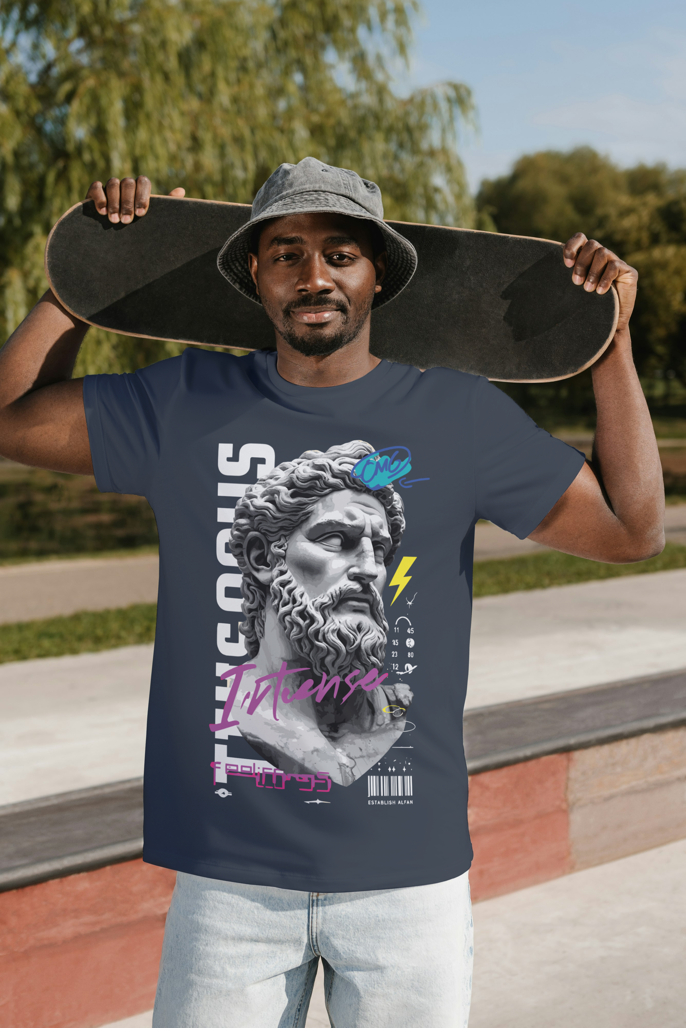 Focus Greek Statue Graphic T-Shirt – Aesthetic Streetwear Premium Cotton Tee