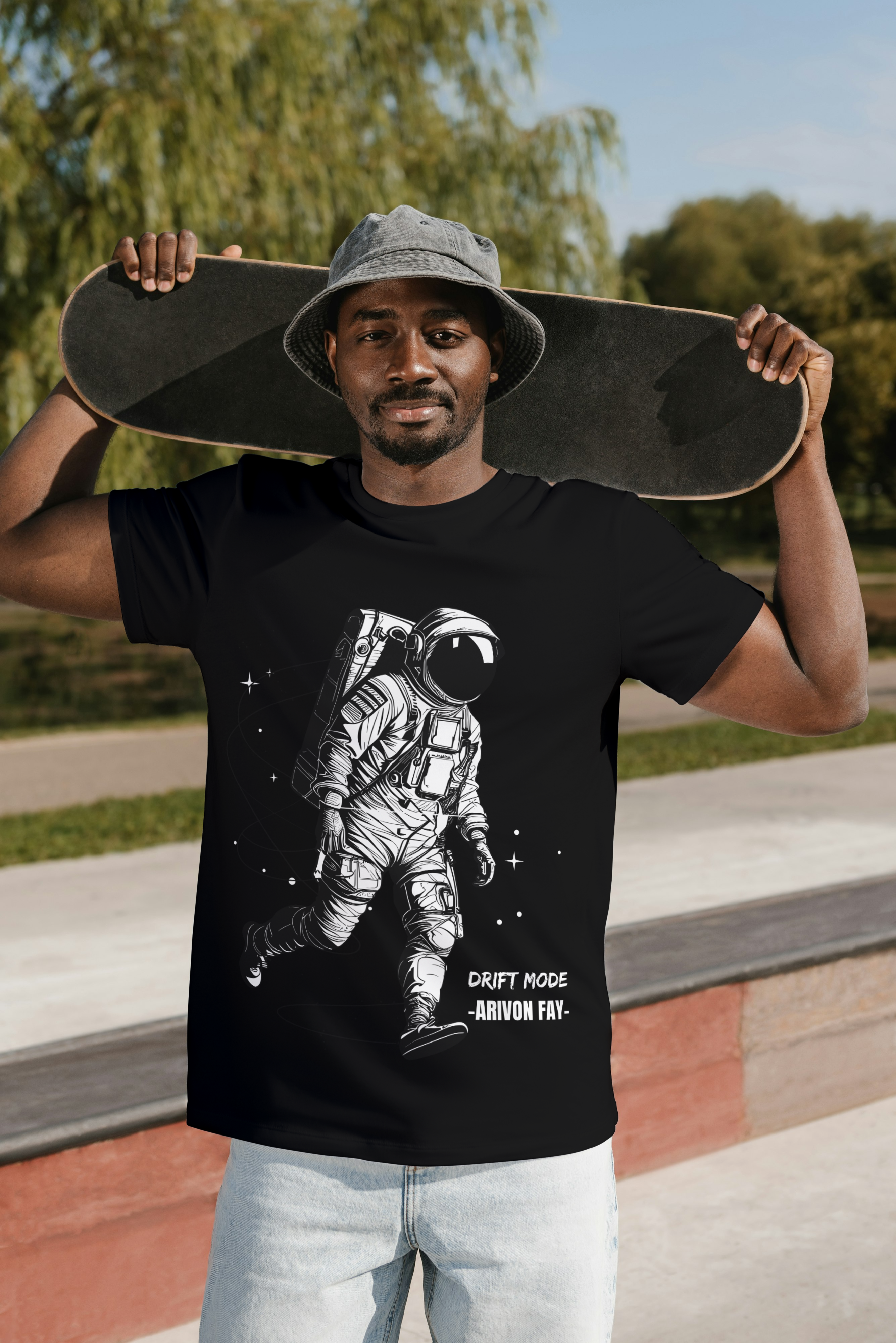 The Cosmic Voyager Black | Premium Supima Edition