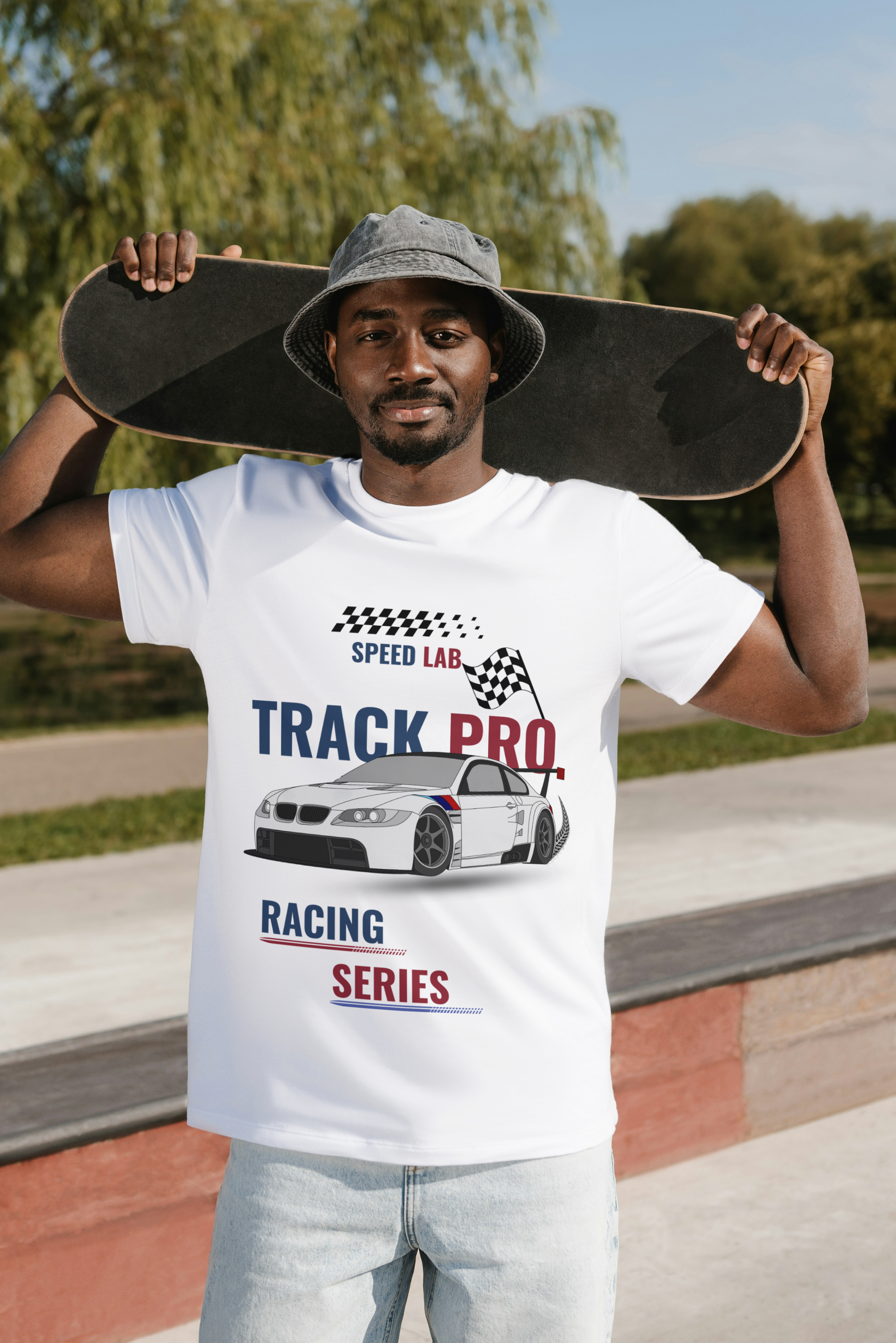 Track Pro Racing Series Car T-Shirt – Supima Cotton Premium Graphic Tee