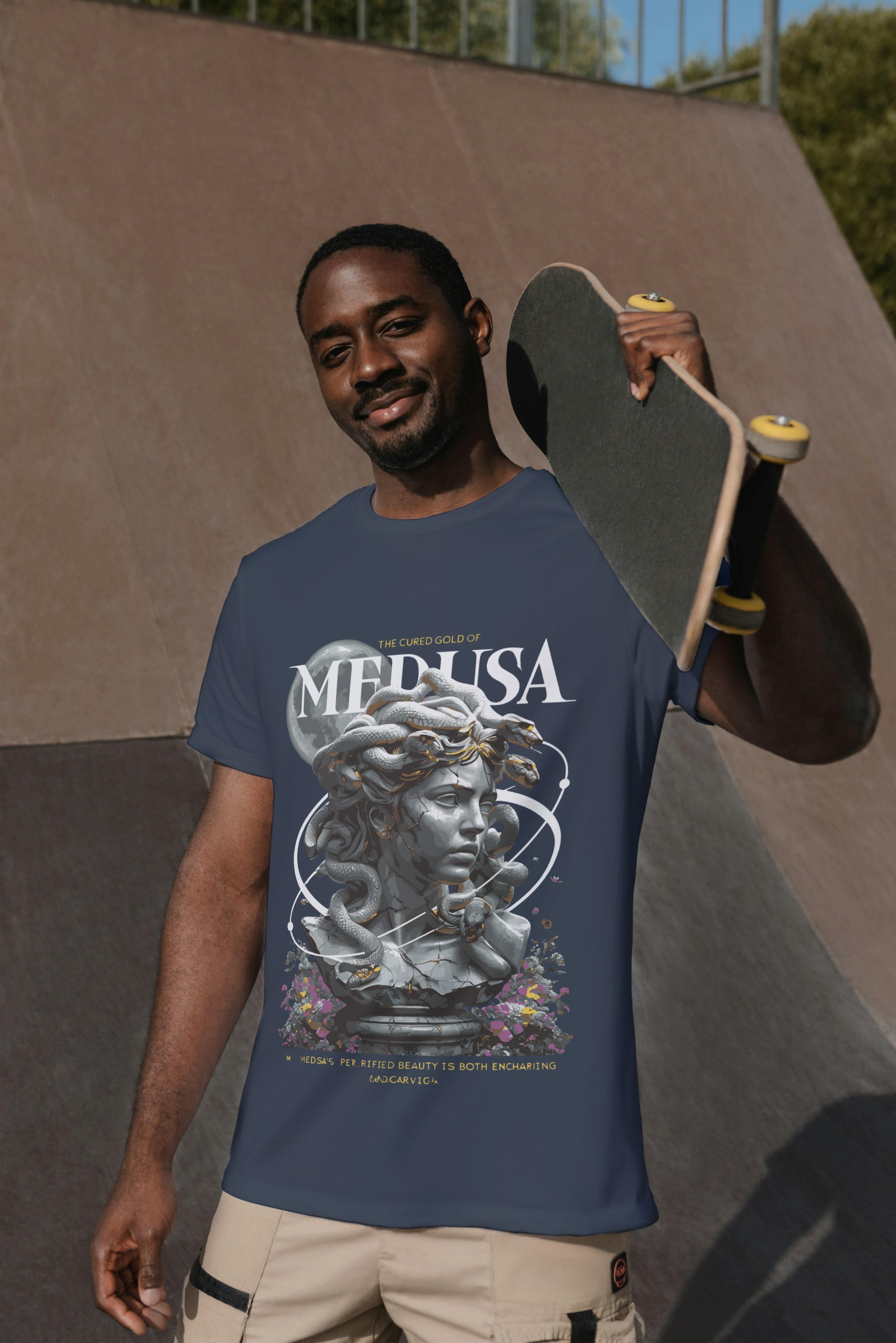 Medusa Graphic T-Shirt – Greek Mythology Premium Cotton Streetwear Tee