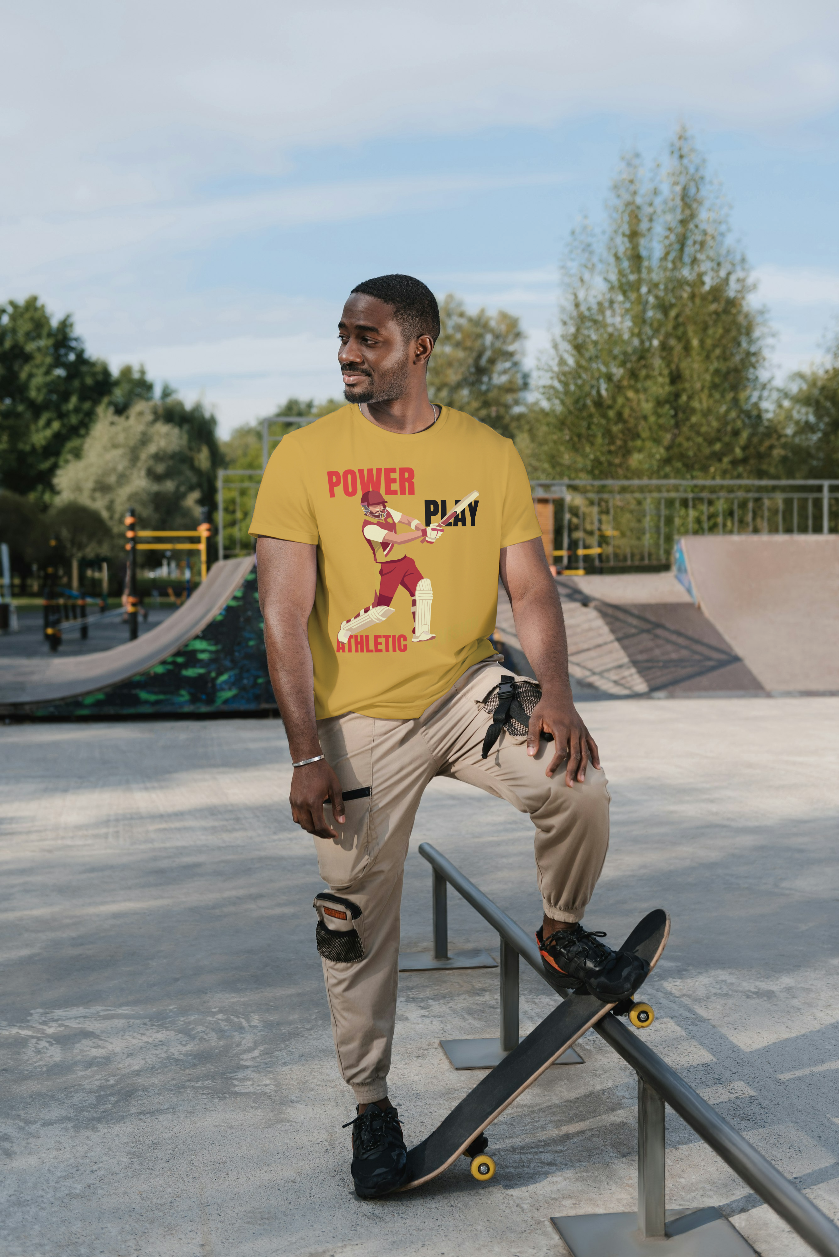 Power Play Cricket Graphic T-Shirt – Premium Athletic Sports Tee
