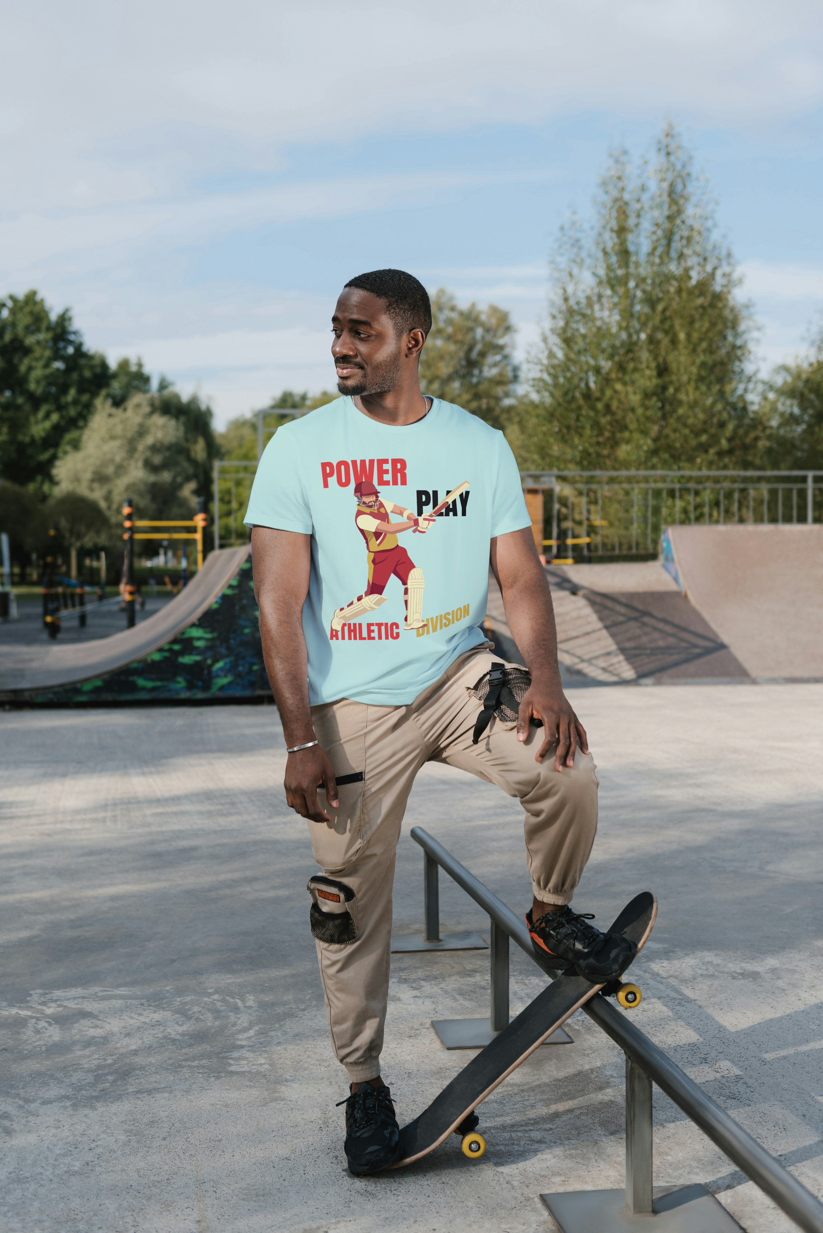 Power Play Cricket Graphic T-Shirt – Premium Athletic Sports Tee
