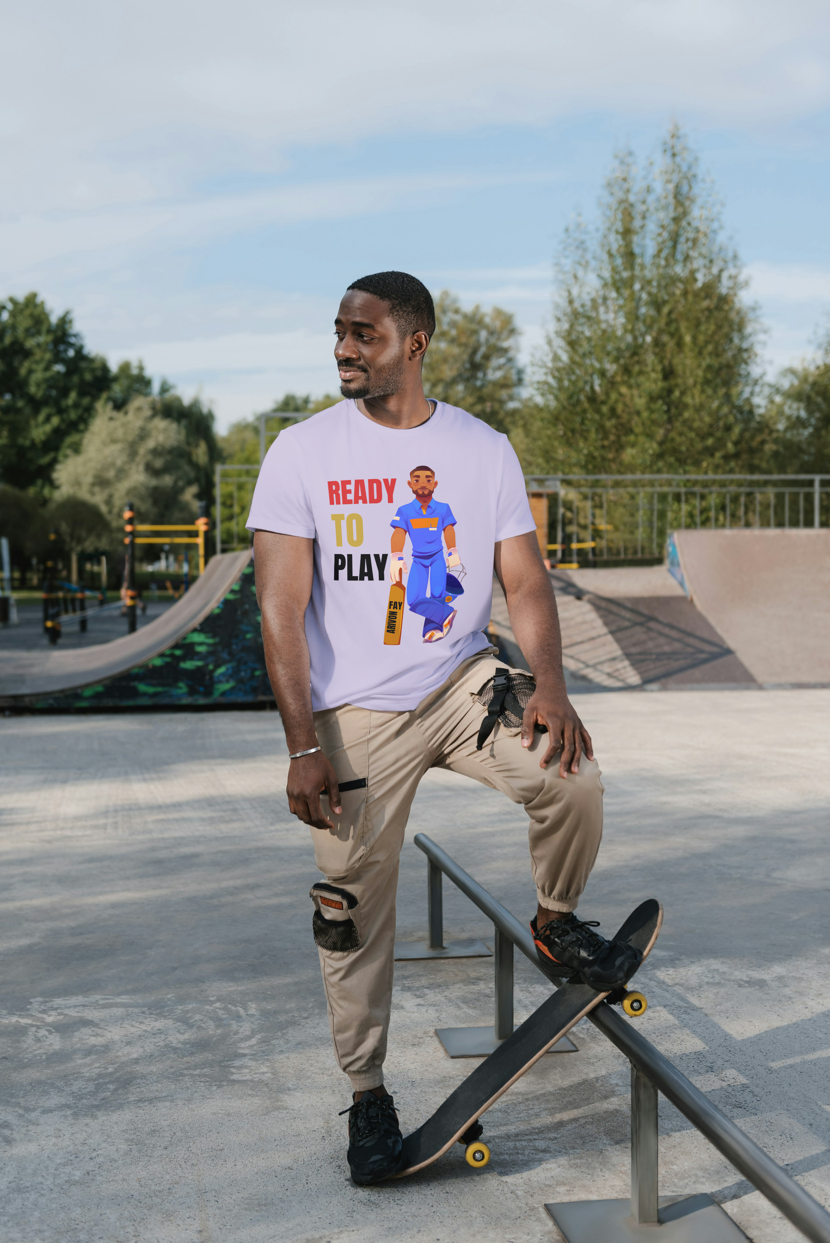 Ready To Play Cricket Graphic T-Shirt – Premium Sports Streetwear Tee
