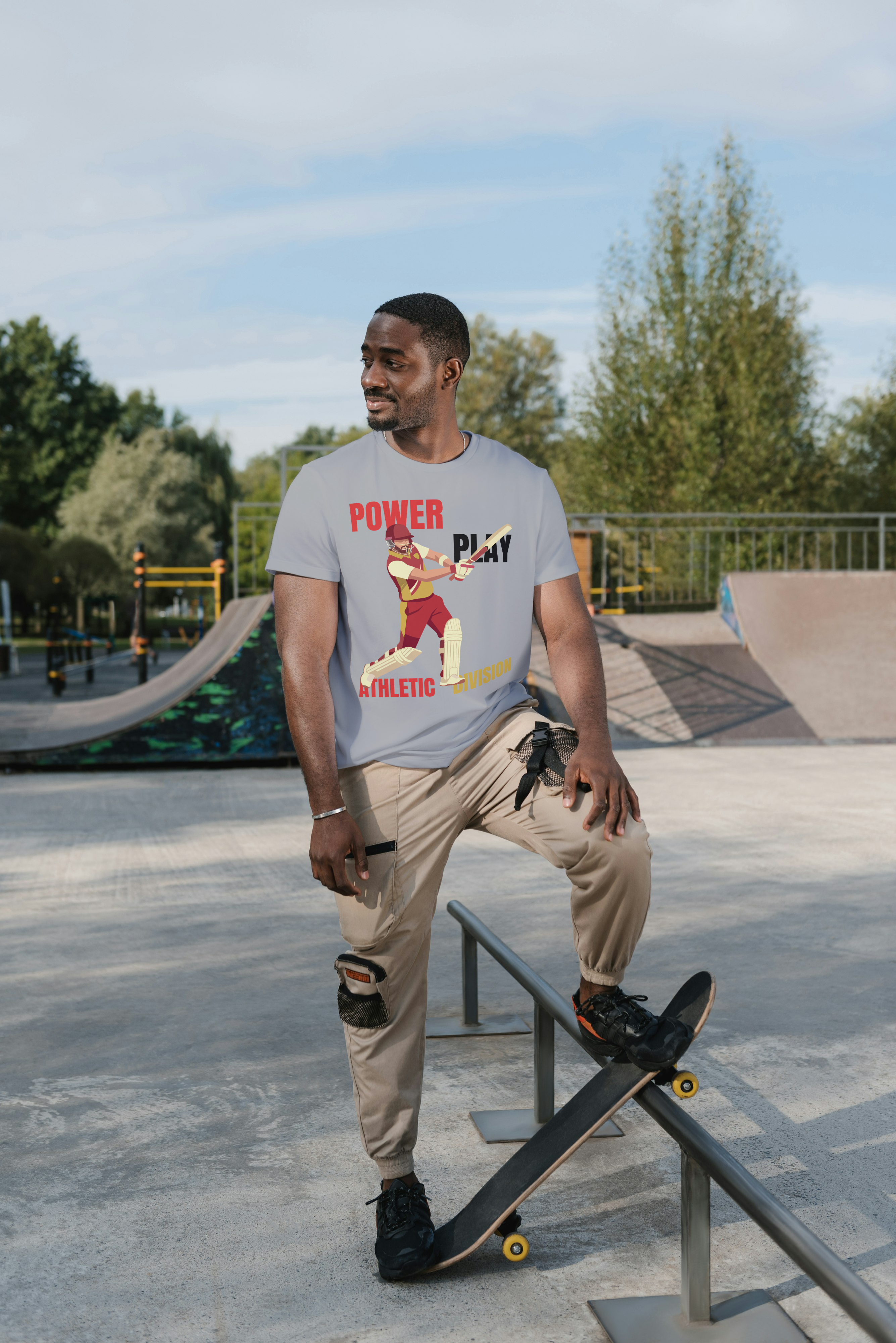 Power Play Cricket Graphic T-Shirt – Premium Athletic Sports Tee