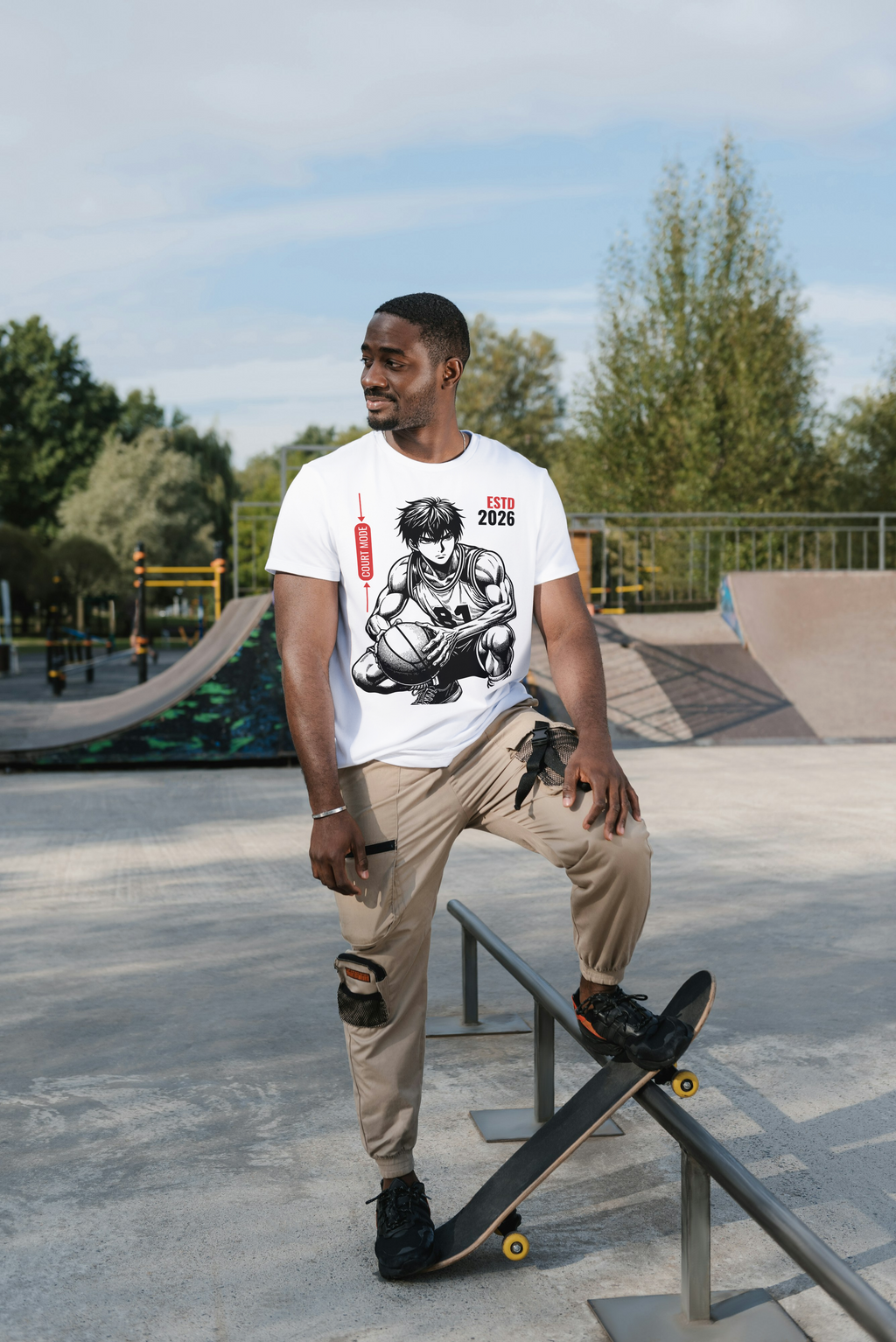 Anime Basketball Graphic T-Shirt – Premium Streetwear Sports Tee