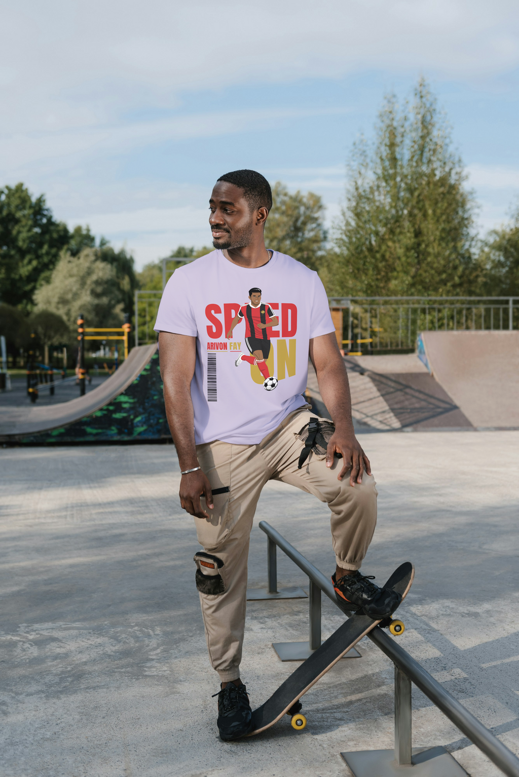 Speed Run Football Graphic T-Shirt – Premium Sports Streetwear Tee