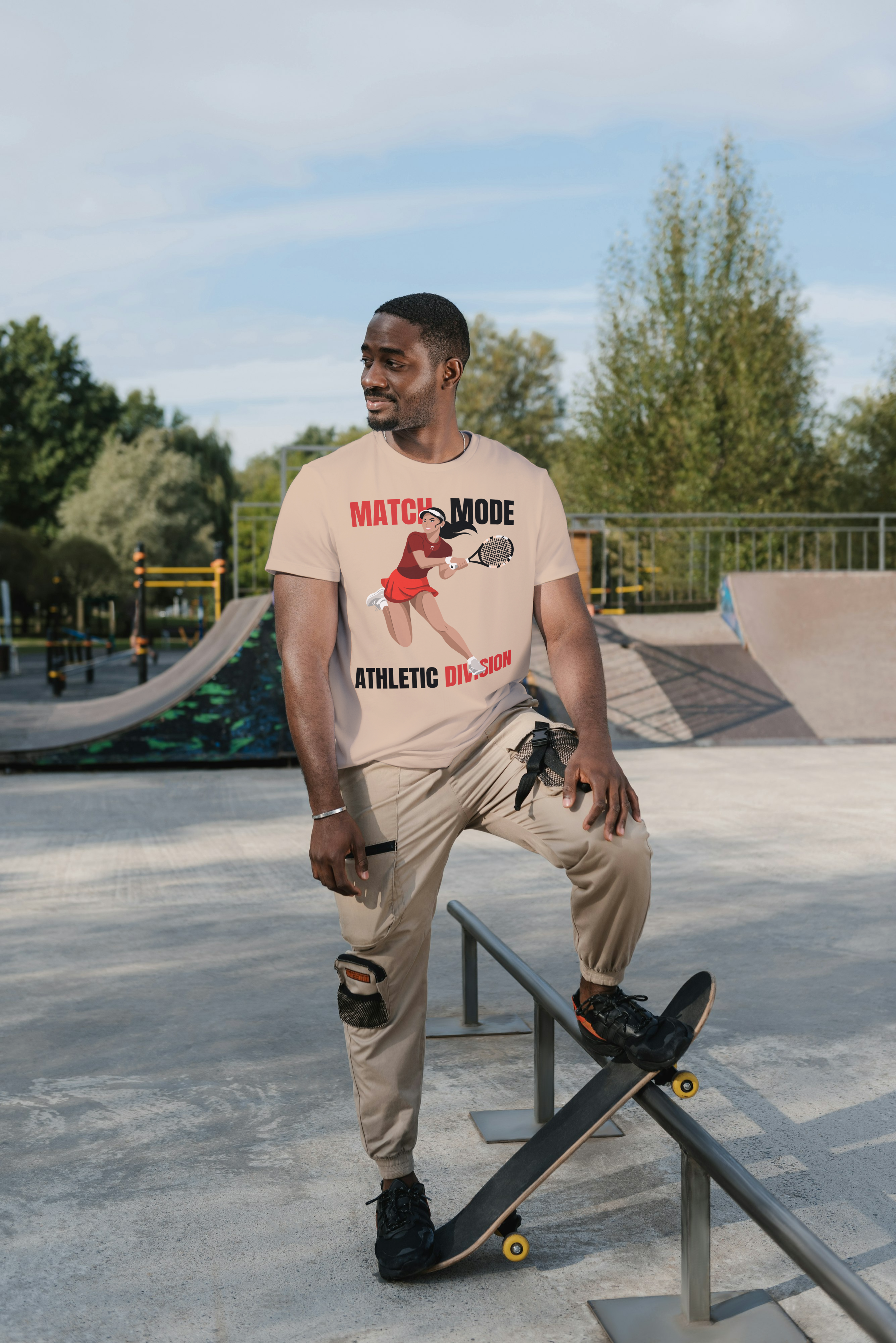 Match Mode Athletic Graphic T-Shirt – Sports Streetwear Premium Tee